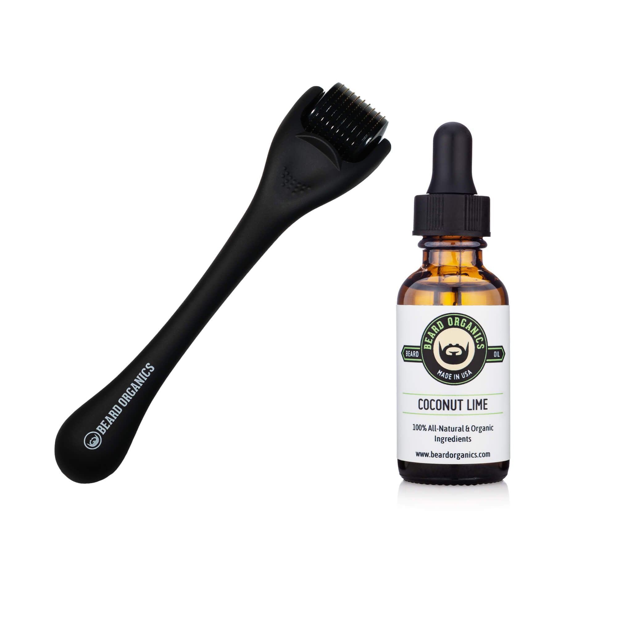 Beard Oil & Beard Derma Roller Combo