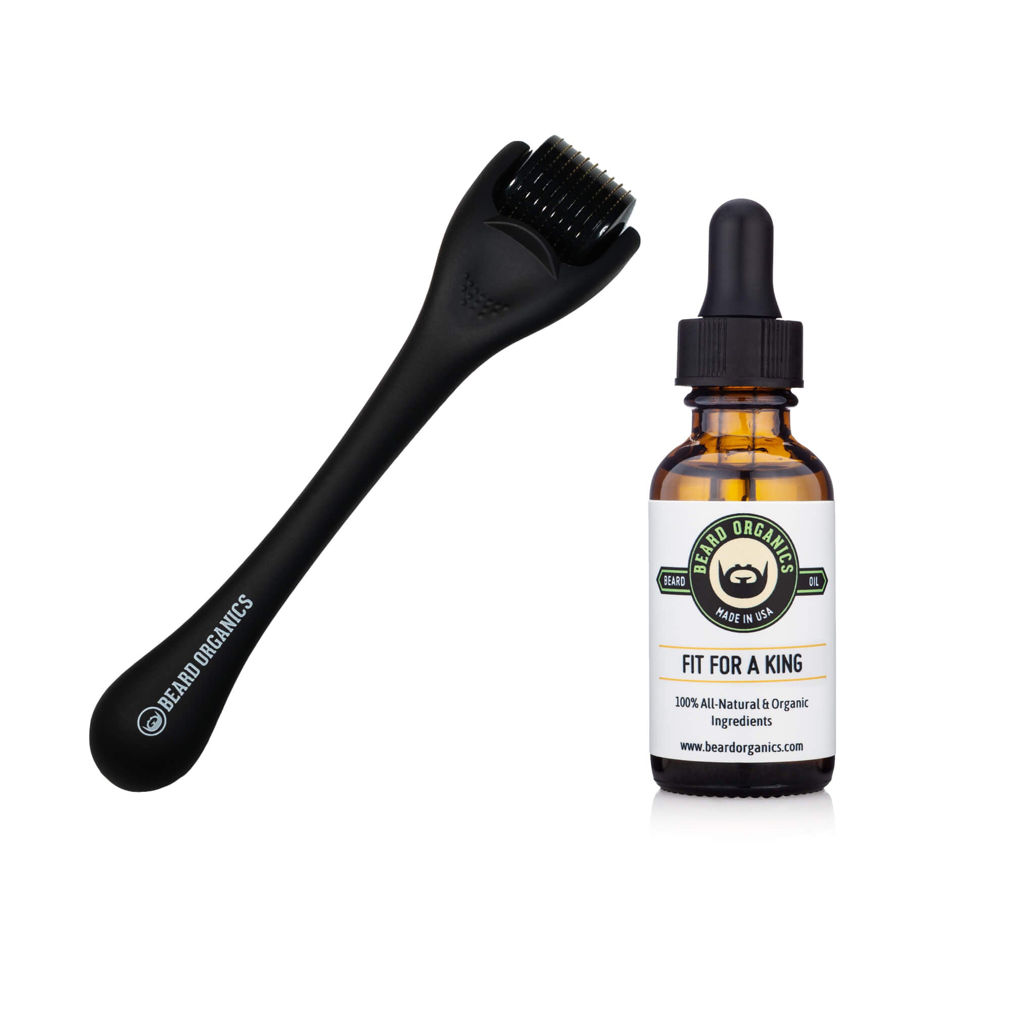 Beard Oil & Beard Derma Roller Combo